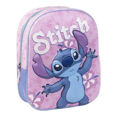 Раница за детска градина 3D Stitch pink