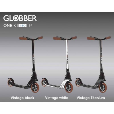 Сгъваема тротинетка за възрастни Globber ONE K 180, Vintage Titanium