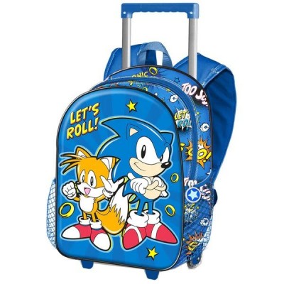 SONIC Lets roll 3D малка раница с колела
