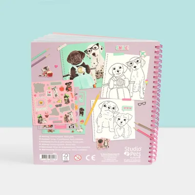 Studio Pets Книжка за оцветяване със стикери, Санчеста