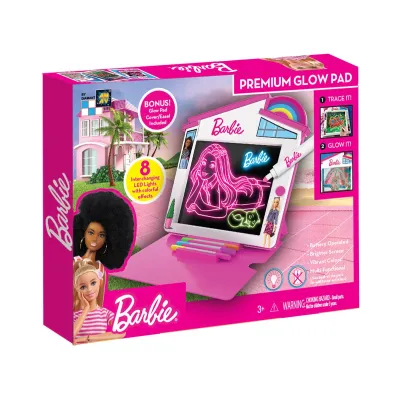 Светеща дъска за рисуване Premium Glow Pad Barbie