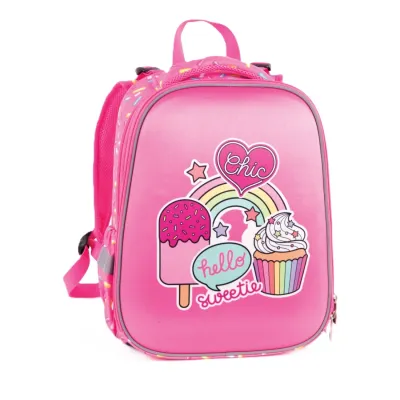 Ученическа раница PULSE Anatomic Cube Hello Swetie, 2 отделения